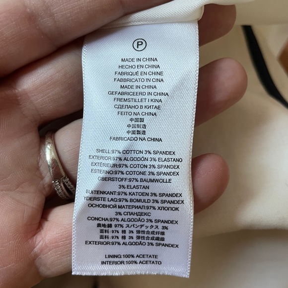 Michael Kors Collection Sheath Dress with Black Trim - Size 8P - Picture 12 of 12